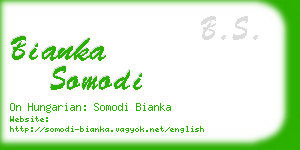 bianka somodi business card